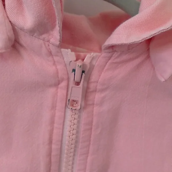 Jacadi light pink beautiful fall/spring hooded baby Jacket 12 month - Picture 3 of 5